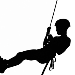 Girl on a rope Logo